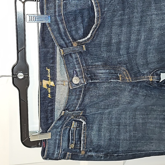 7 For All Mankind Bootcut Jeans (29x32) **Jeweled Pocket** - Picture 6 of 9